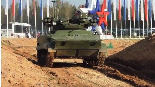 Новейший гусеничный БМП-робот "Удар" оснащен одним из лучших боевых модулей в мире