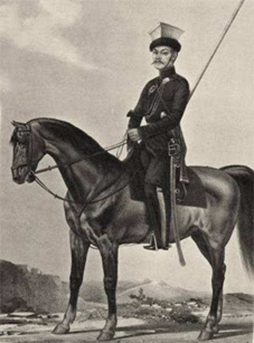 Калмыцкая конница -- гроза Наполеона