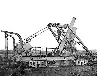 293-мм гаубица на железнодорожном транспортере