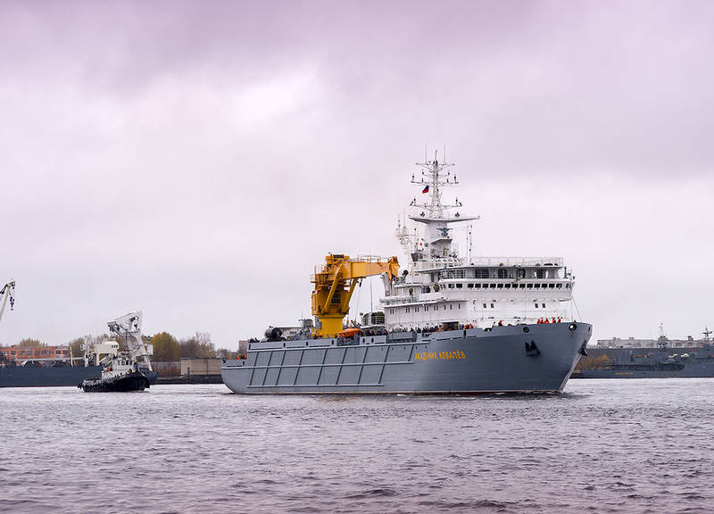 Новое судно спецназначения «Академик Ковалев» прошло ходовые испытания