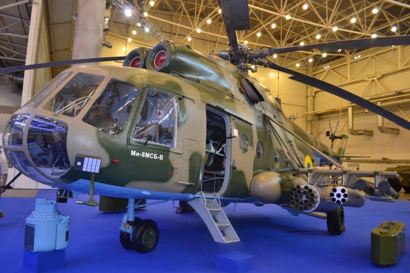 Модернизированные на Украине вертолеты Ми-8МСБ-В