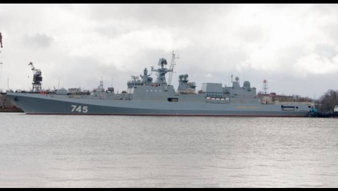 Экипаж корабля «Адмирал Григорович» выполнил стрельбы в Балтийском море