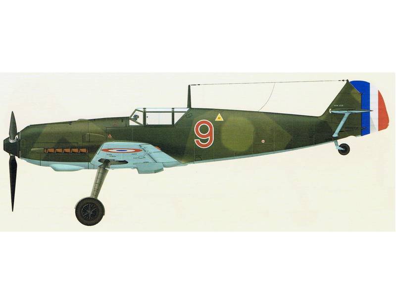 Трофейные истребители Messerschmitt Me 109.