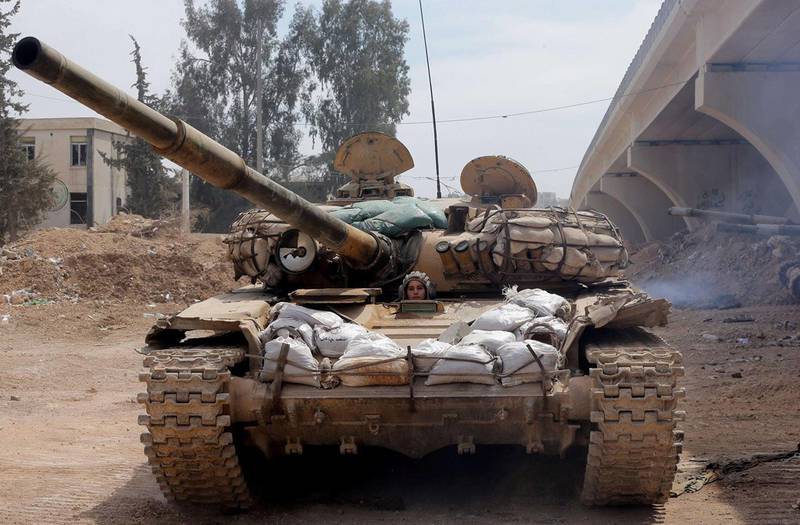 Сирийская армия идет в атаку