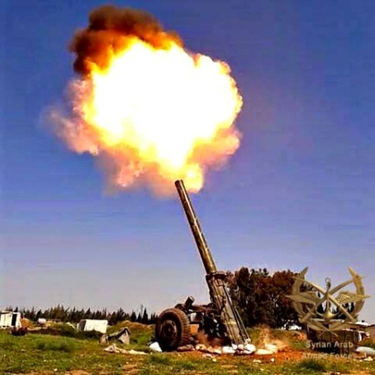 Суперминомет М-240 - самый мощный калибр сирийской армии