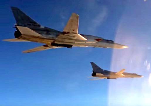 Минобороны опубликовало новые видео ударов стратегической авиации в Сирии