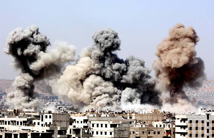 Минобороны опубликовало новые видео авиаударов по боевикам в Сирии