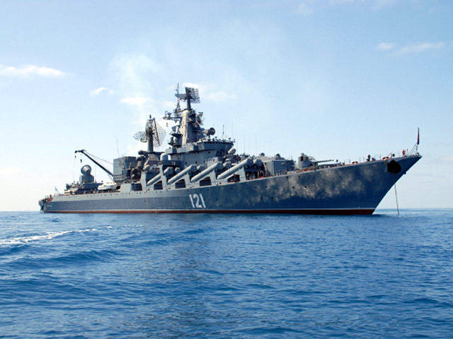 Крейсеру «Москва» отдан приказ уничтожать любые цели, представляющие опасность для авиации РФ в Сирии