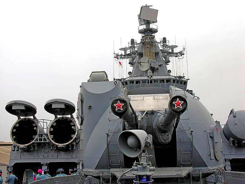 "Индра-2015" с борта ракетного крейсера "Варяг