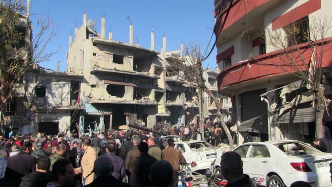 Видео с места взрыва у госпиталя в Хомсе потрясло пользователей Рунета