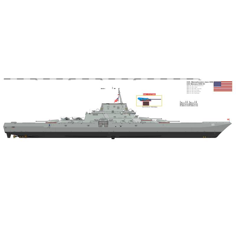 Американский линкор будущего - BBN-65 USS Монтана