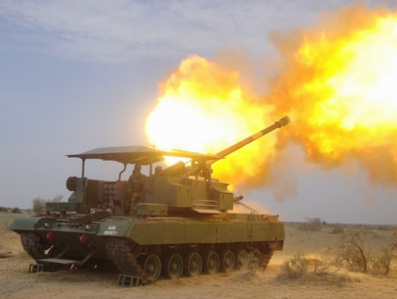 Индийская 130-мм самоходная артиллерийская установка «Arjun Catapult»