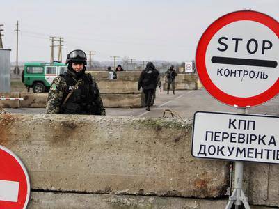 Обстрел транспорта на границе с Крымом