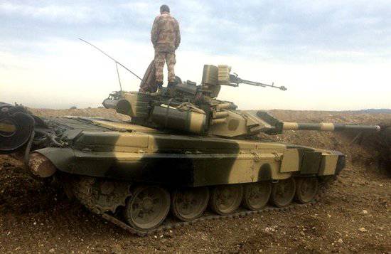 Колонна танков Т-90 прибыла в южный Алеппо