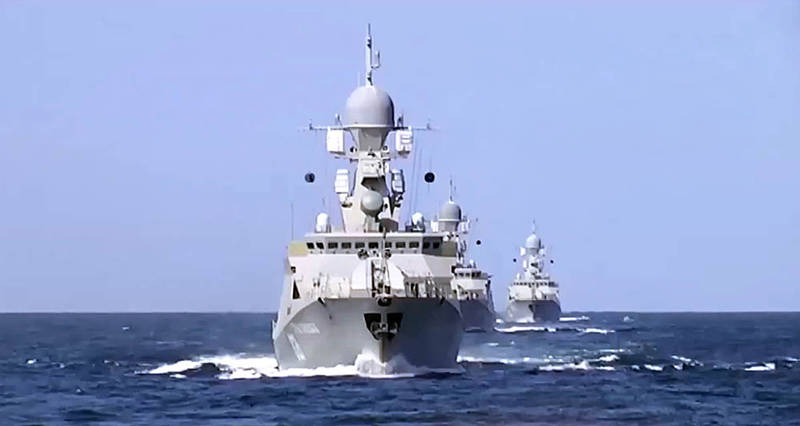 Масштабные учения ВМФ РФ начались на Каспии