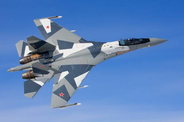 Су-35 прикрывают доставку гумпомощи в Сирии