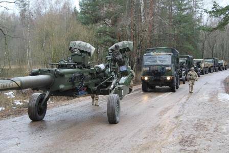 Американская артиллерия уже в Литве