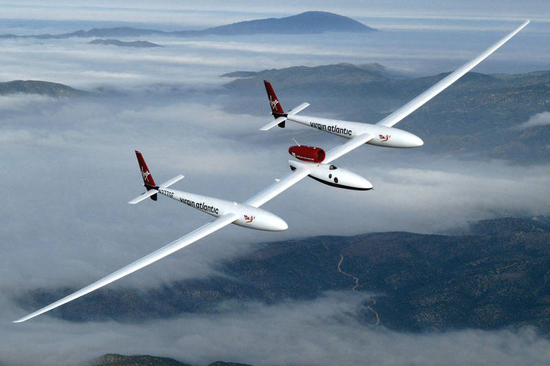 Экспериментальный самолет «Global Flyer» совершивший мировой рекорд по кругосветному беспосадочному перелету без дозаправок