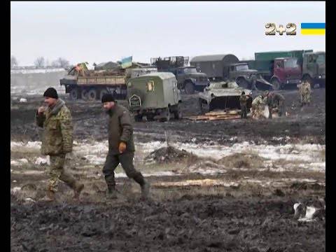 Быт украинских военных на полигоне
