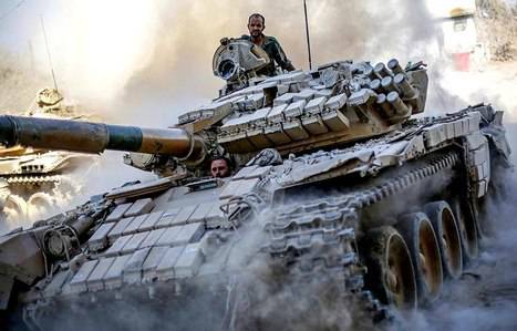 Сирийская Армия пытается пробиться в Карьятейн