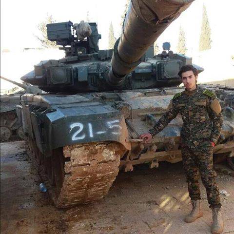 В Сирии  "реактивная броня" "Контакт-5" спасает танки от ПТУР