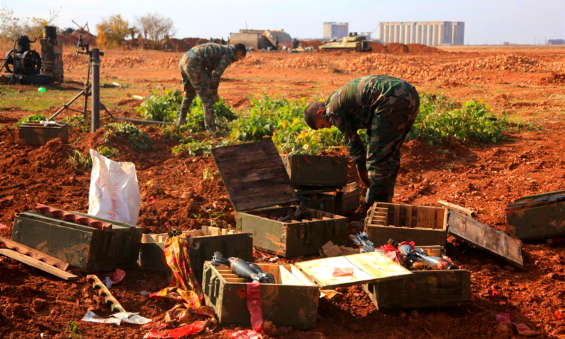 Сирийская армия подорвала оружейные склады террористов
