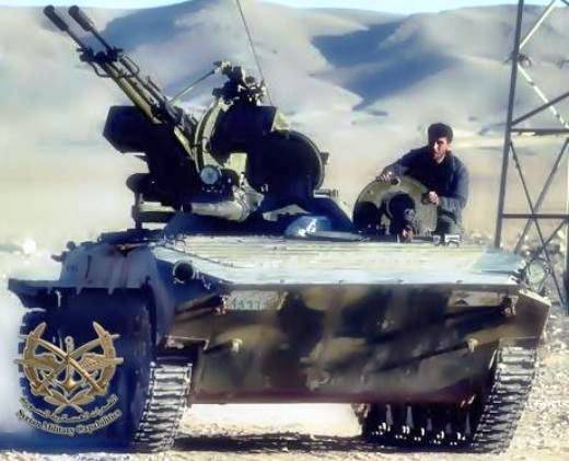 Сирийские военные усилили огневую мощь БМП-1
