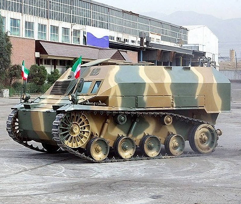 Иранская «танкетка» - легкий гусеничный бронетранспортер Howeizeh