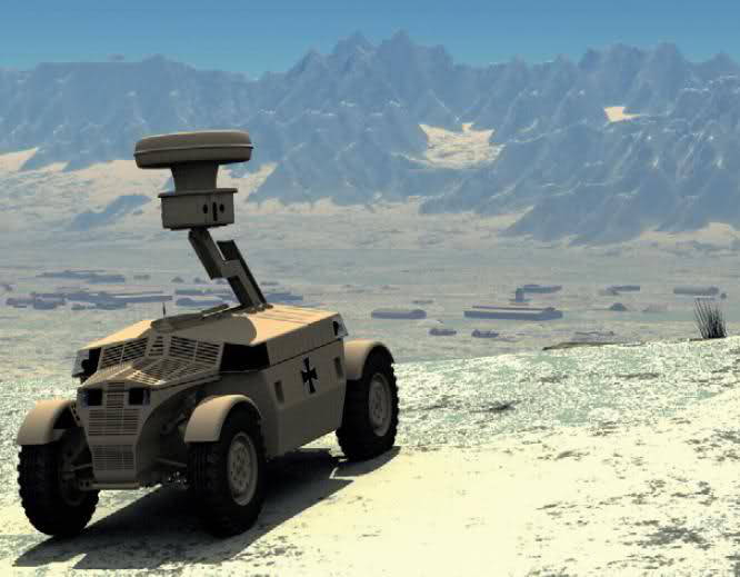 Боевая роботизированная  система для армии Германии RoboScout