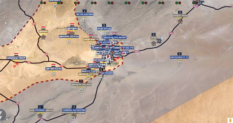 Военная карта Ближнего Востока - 07-11.04.2016