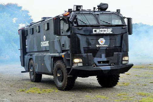 Израильский бронеавтомобиль бразильской полиции Guarder