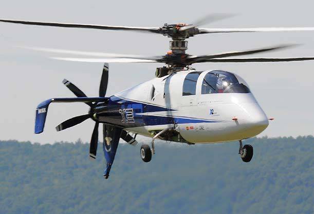 Экспериментальный вертолет с толкающим винтом Sikorsky X2