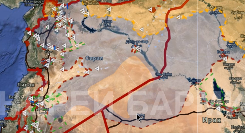 Военная карта Ближнего Востока - 05.04.2016