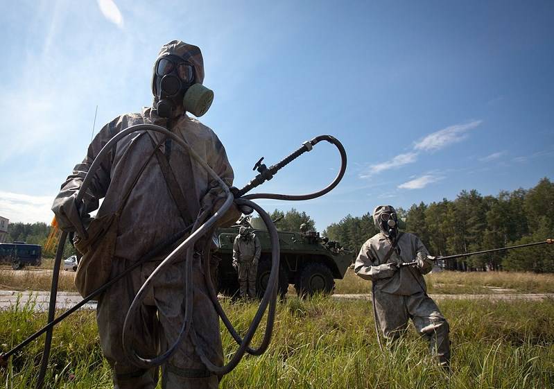 Военные химики подняты по тревоге под Саратовом