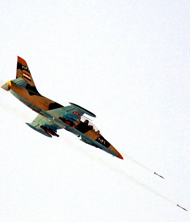 Разрушительные удары ВВС Сирии в провинции Дамаск