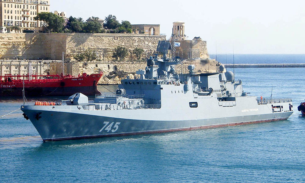 Фрегат «Адмирал Григорович» на Мальте