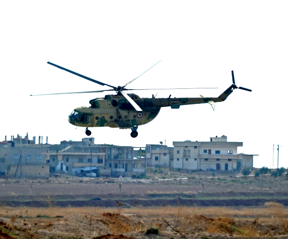 В Сирии рухнул военный вертолёт