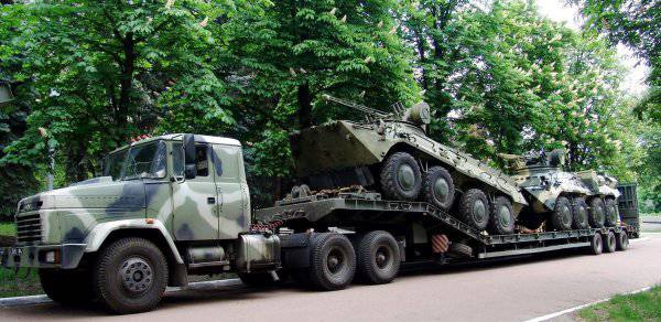 Нацгвардия Украины получила первую партию новых бронетранспортеров БТР-3Е1Д