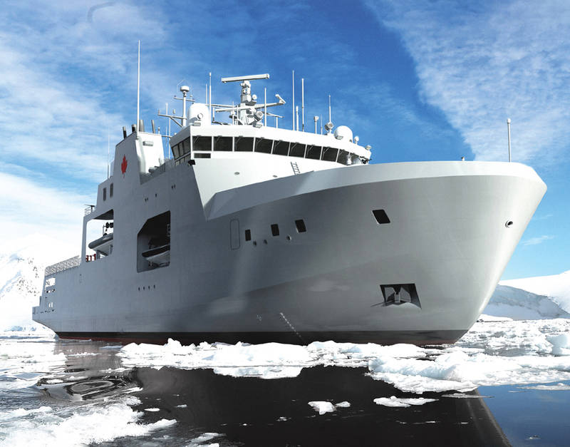 Патрульный корабль арктической зоны AOPS ВМС Канады