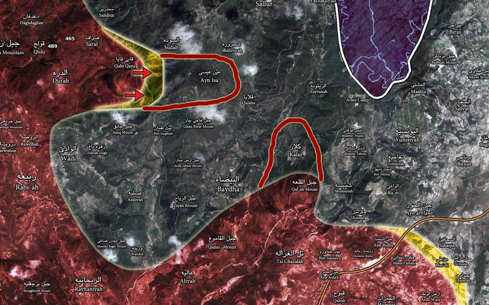 Сирийская армия взяла три высоты на севере провинции Латакия