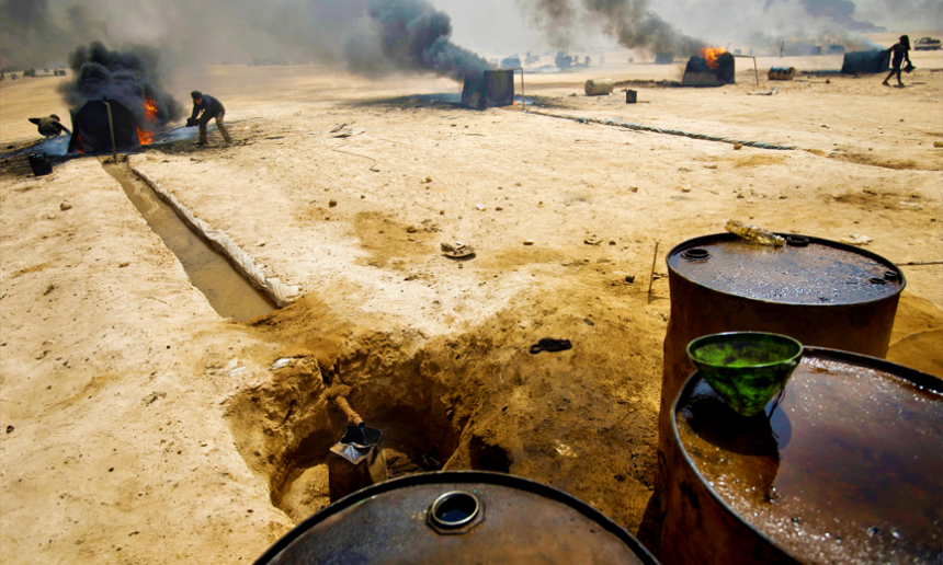 Боевики захлебнулись нефтью Эрдогана под авиаударами у Эр-Ракки