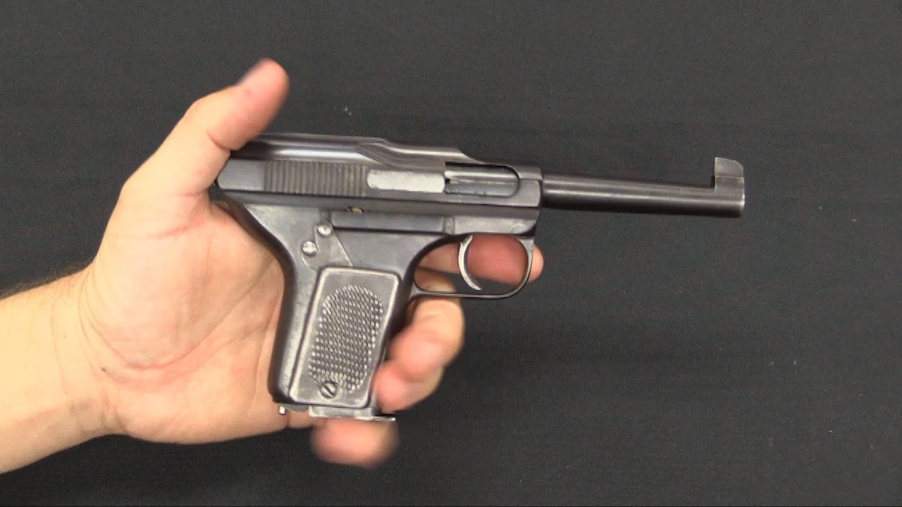 Пистолет стрелявший деревянными пулями Schouboe M1907
