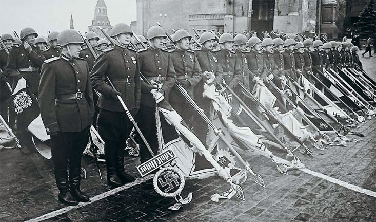 Батальон трофейных знамен Парада Победы наполовину состоял из бойцов НКВД