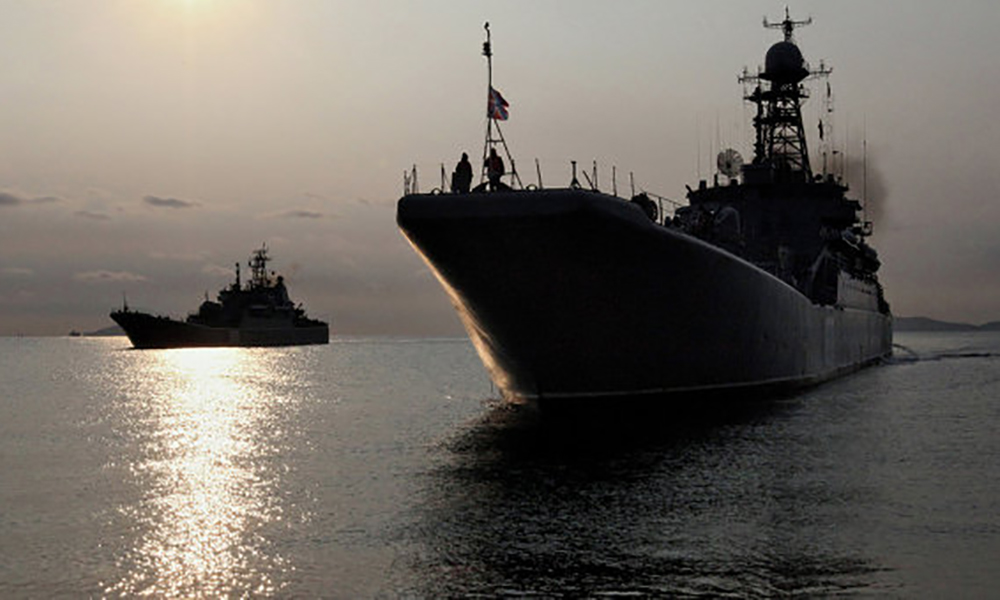 Масштабный выход группировки кораблей Тихоокеанского флота России
