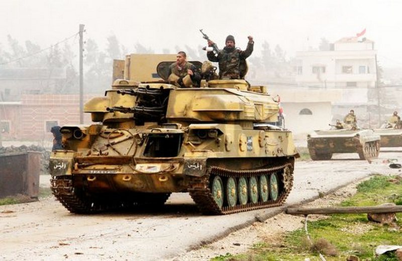 Сирийская Армия вырезает боевиков северо-восточнее Пальмиры