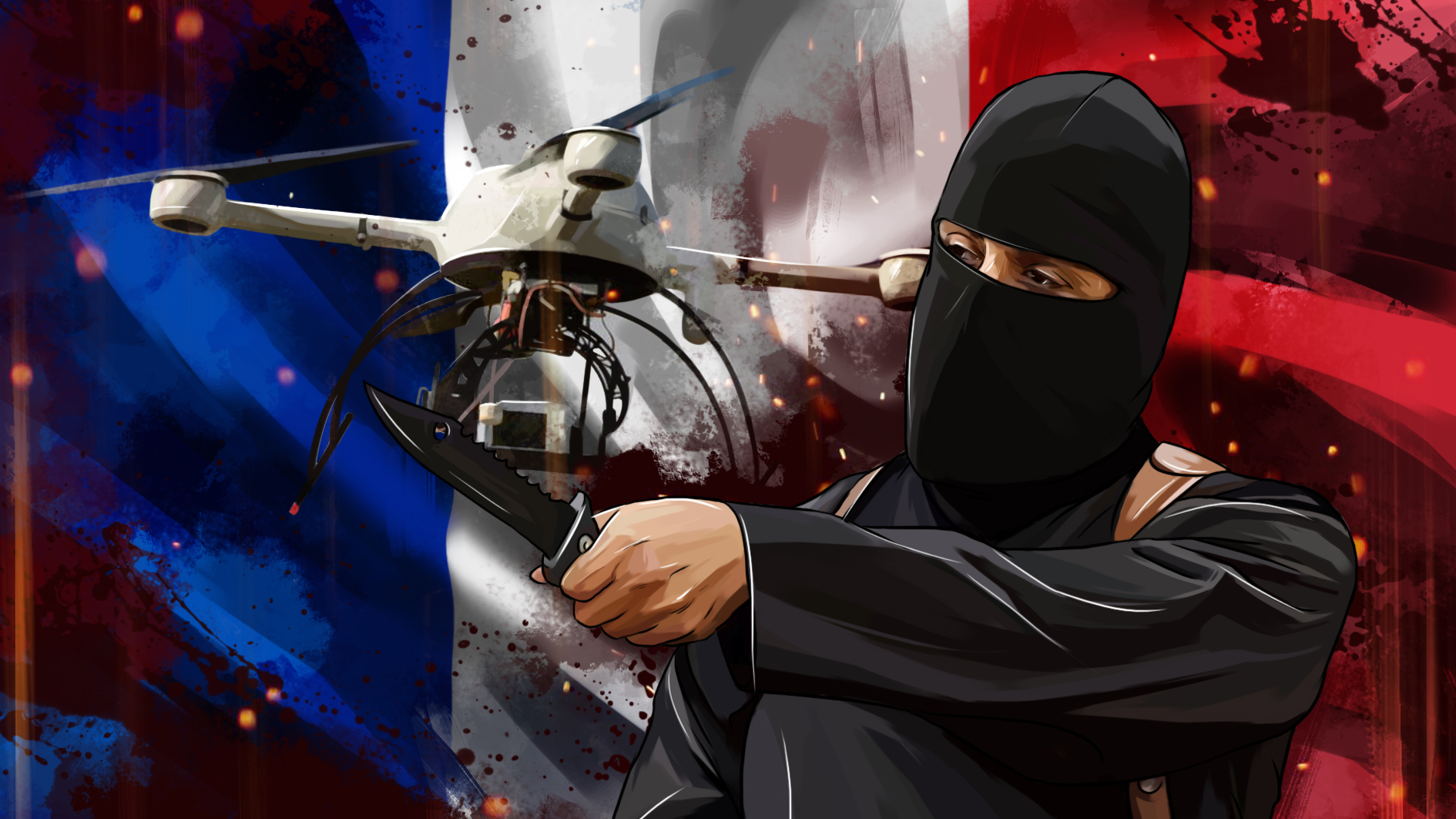 Неопознанные дроны «атакуют» Францию
