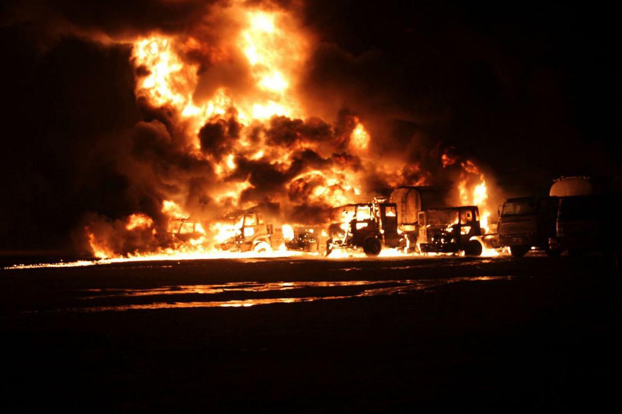 Сводка из Сирии: в объятом огнем грузовике сгорели 20 террористов