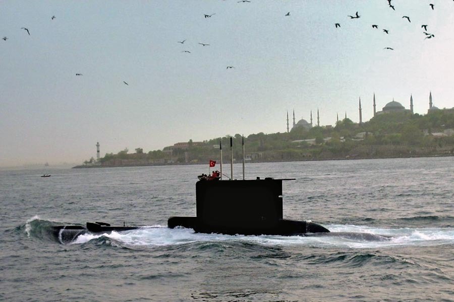 Турецкая подлодка будет охранять вошедший в Черное море эсминец «Портер»
