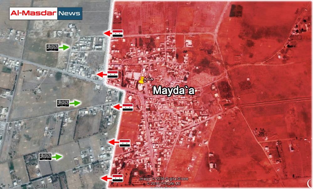 Сирийская армия взяла под контроль большую часть поселка Мейда
