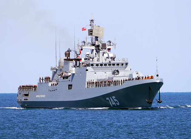 Иностранные журналисты посетили фрегат «Адмирал Григорович» в Севастополе
